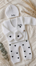 Ensemble en mailles bébé personnalisé