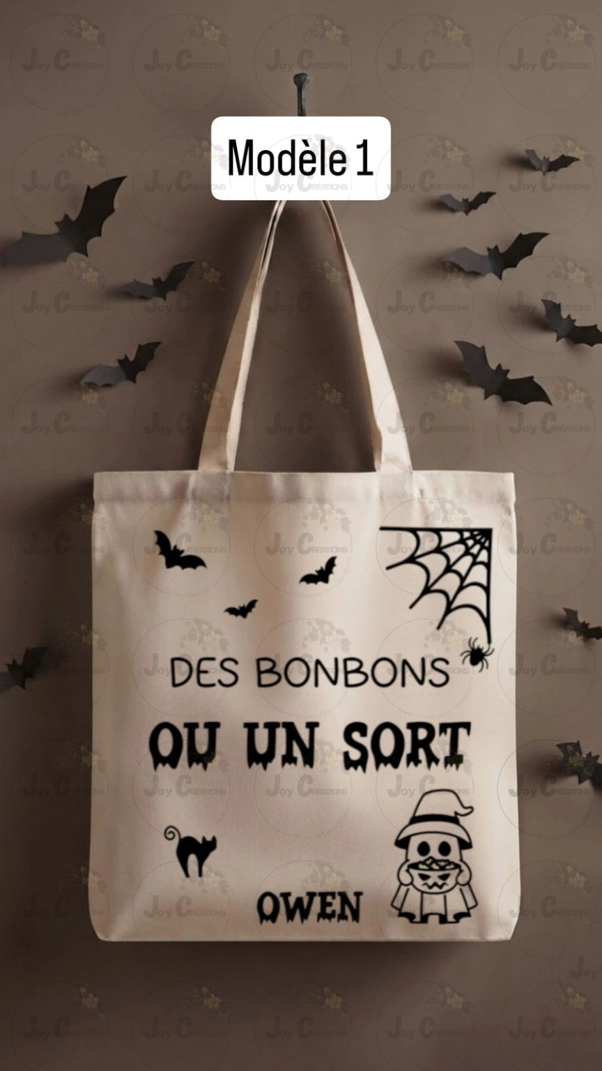 Tote bag Halloween personnalisé