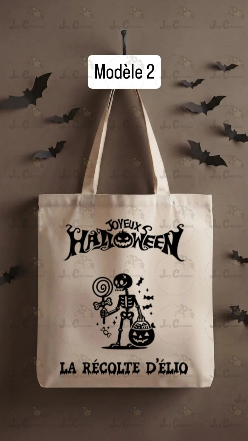 Tote bag Halloween personnalisé